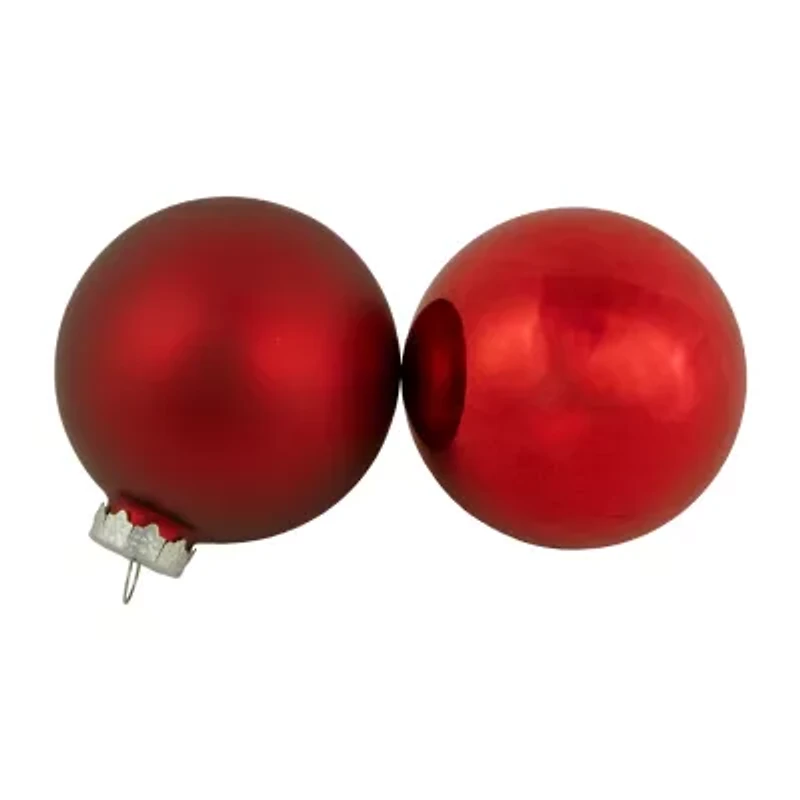 Northlight 3-Finish Glass Ball 96-pc. Christmas Ornament