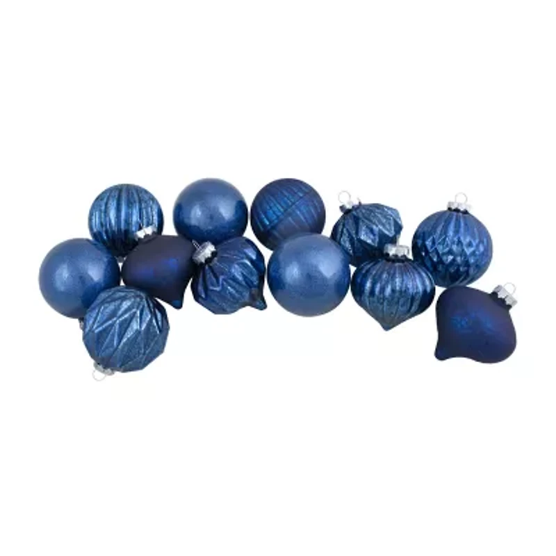 Northlight Finial And Glass Ball 12-pc. Christmas Ornament