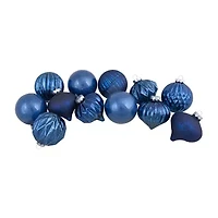 Northlight Finial And Glass Ball 12-pc. Christmas Ornament