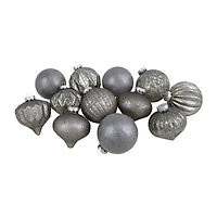 Northlight Finial And Glass Ball 12-pc. Christmas Ornament