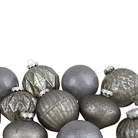 Northlight Finial And Glass Ball 12-pc. Christmas Ornament