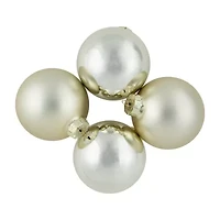 Northlight 2-Finish Glass Ball 6-pc. Christmas Ornament