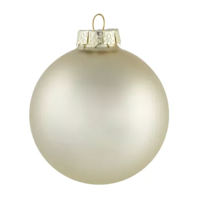 Northlight 2-Finish Glass Ball 6-pc. Christmas Ornament