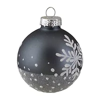 Northlight Snowflake Glass Ball 6-pc. Christmas Ornament