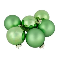 Northlight Green Glass Ball 6-pc. Christmas Ornament