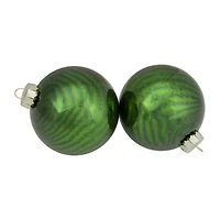 Northlight 2-Finish Glass Ball 4-pc. Christmas Ornament