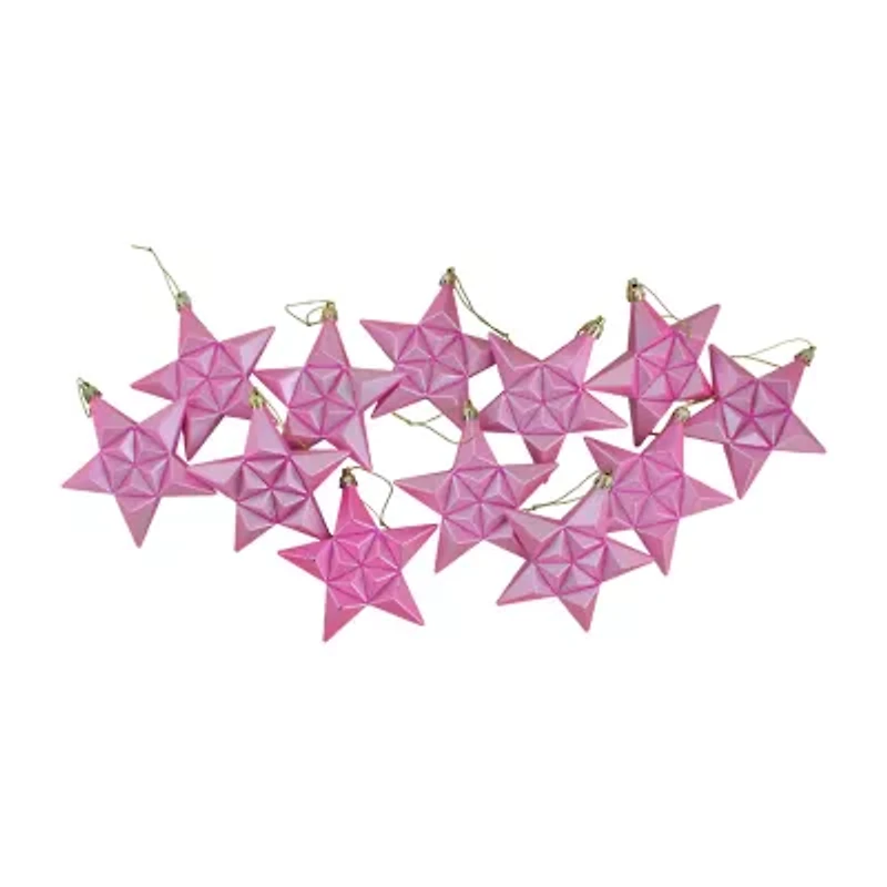 Northlight Glittered Star 12-pc. Christmas Ornament