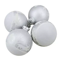 Northlight Glass Hanging Ball 4-pc. Christmas Ornament