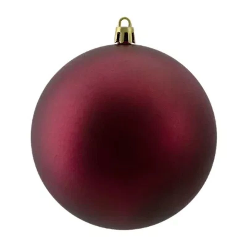 Northlight Red Matte Ball 12-pc. Christmas Ornament