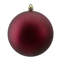 Northlight Red Matte Ball 12-pc. Christmas Ornament