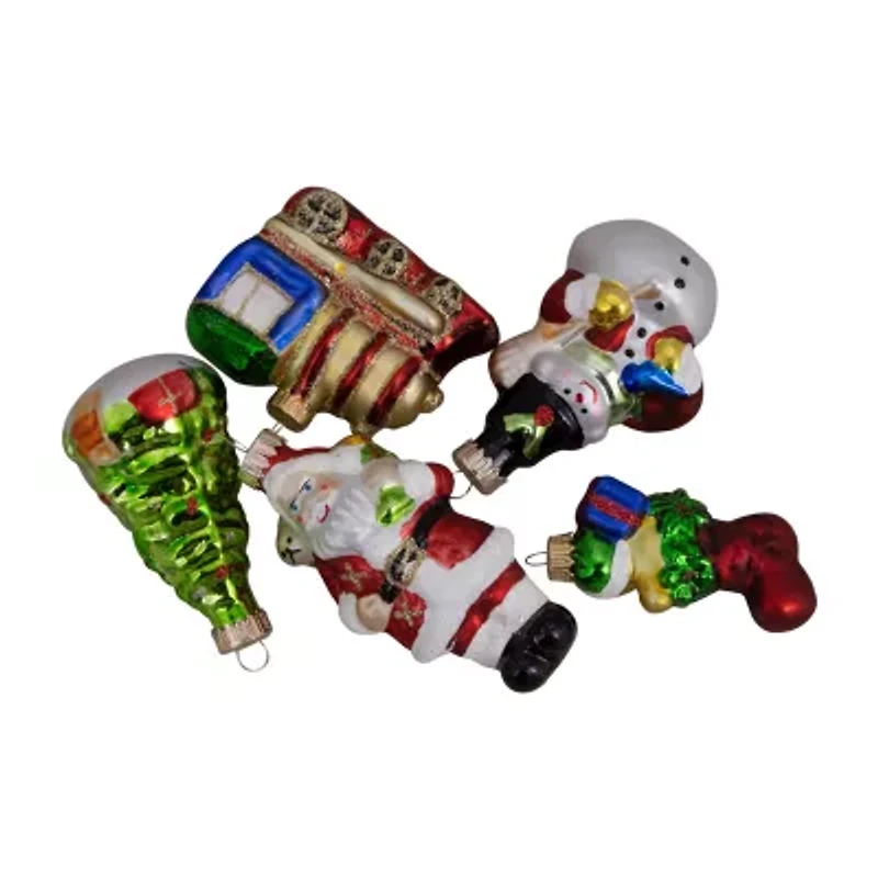 Northlight Festive Figurine 5-pc. Christmas Ornament