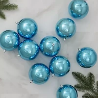 Northlight Blue Shiny Ball 12-pc. Christmas Ornament