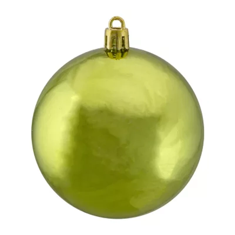 Northlight Kiwi Green Ball 32-pc. Christmas Ornament