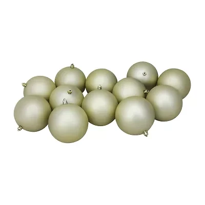 Northlight Gold Matte Ball 12-pc. Christmas Ornament
