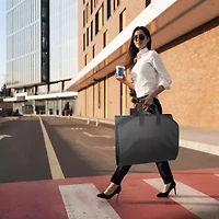 WallyBags 60" Premium Tri-Fold Travel Garment Bag With Pocket