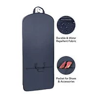 WallyBags 60" Premium Tri-Fold Travel Garment Bag With Pocket