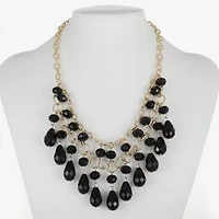 Mixit Gold Tone Womens 17 Inch Statement Necklace