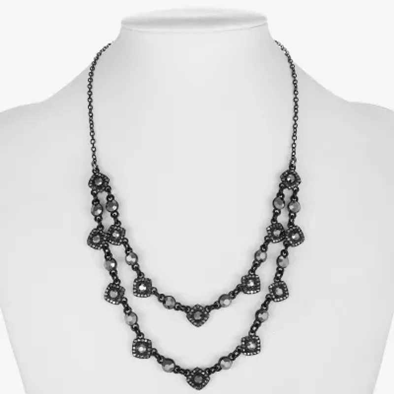 Mixit Freeform Womens Gray 17 Inch Collar Necklace