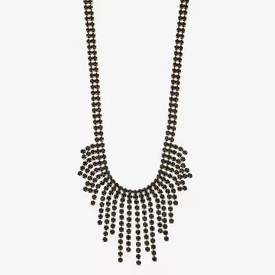Mixit Gold Tone Womens 17 Inch Statement Necklace