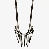 Mixit Gold Tone Womens 17 Inch Statement Necklace