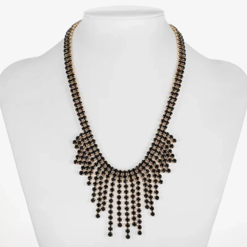 Mixit Gold Tone Womens 17 Inch Statement Necklace