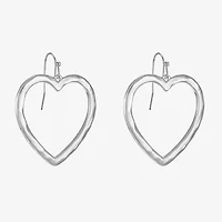 Liz Claiborne Womens Heart Drop Earrings