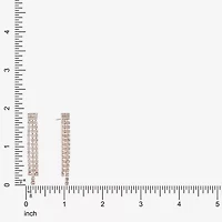 Monet Jewelry Timeless Rose Gold Womens Glass Hypoallergenic Drop Earrings