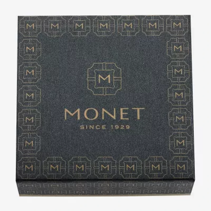 Monet Jewelry Two Tone Glass Pin