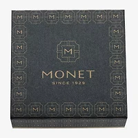 Monet Jewelry Two Tone Glass Pin