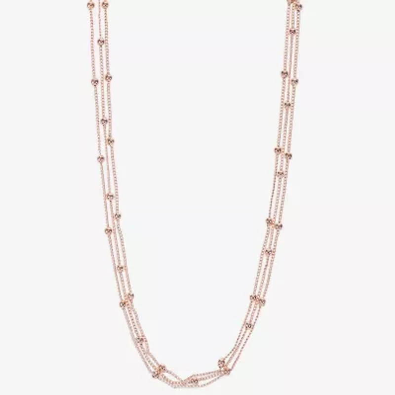 Liz Claiborne Layered Womens Inch Strand Necklace