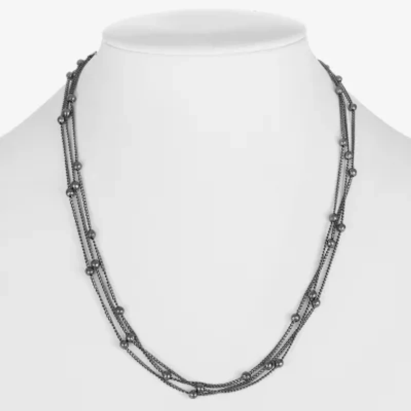 Liz Claiborne Layered Womens 16 Inch Strand Necklace
