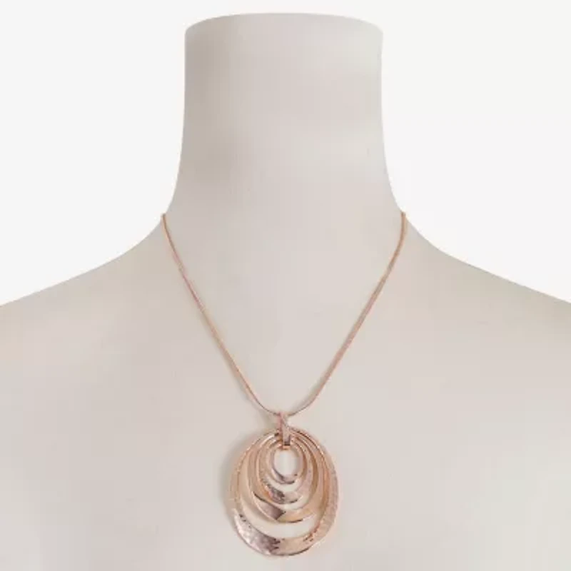 Liz Claiborne Pendant Necklace And Drop Earring Womens 2-pc. Jewelry Set