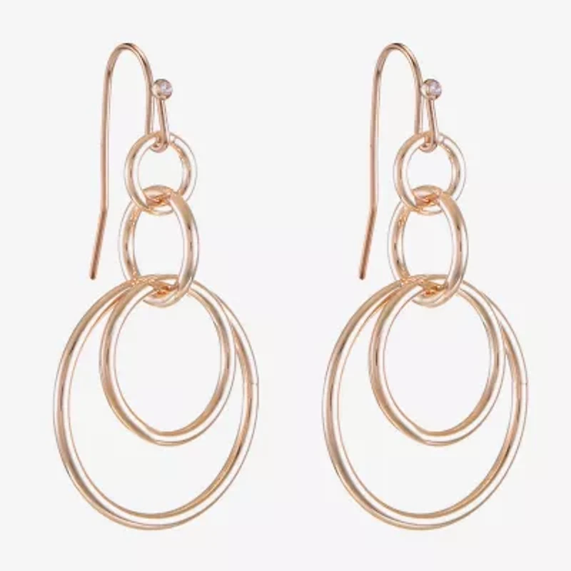 Liz Claiborne Orbital Womens Drop Earrings