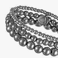 Liz Claiborne 3 Row Womens Stretch Bracelet