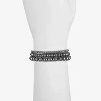 Liz Claiborne 3 Row Womens Stretch Bracelet