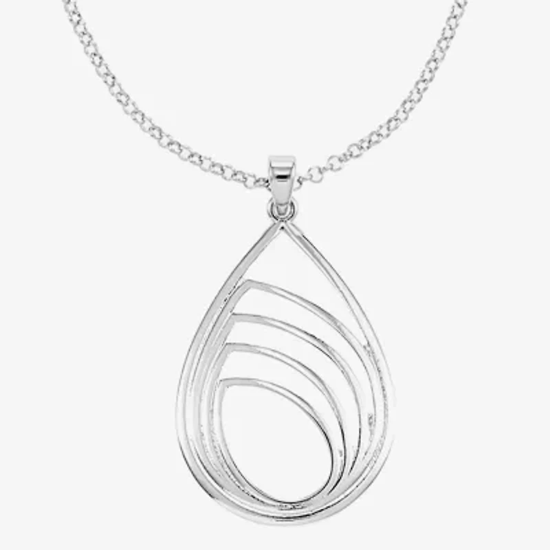 Liz Claiborne Pendant Necklace And Drop Earring Womens 2-pc. Jewelry Set