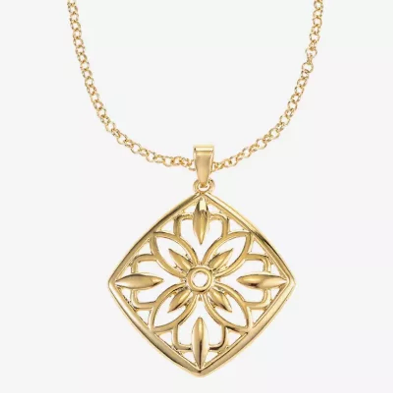 Liz Claiborne Pendant Necklace And Drop Earring Womens 2-pc. Jewelry Set