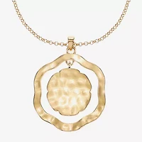 Liz Claiborne Pendant Necklace And Drop Earring Womens 2-pc. Jewelry Set