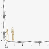 Liz Claiborne Womens Paperclip Drop Earrings