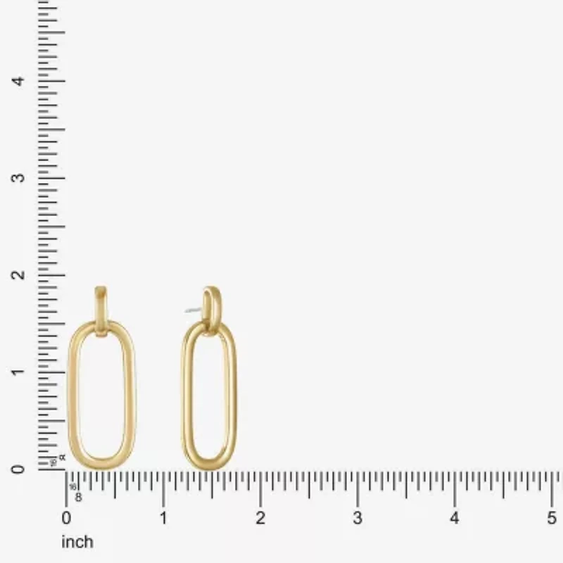 Liz Claiborne Doorknocker Womens Hypoallergenic Drop Earrings