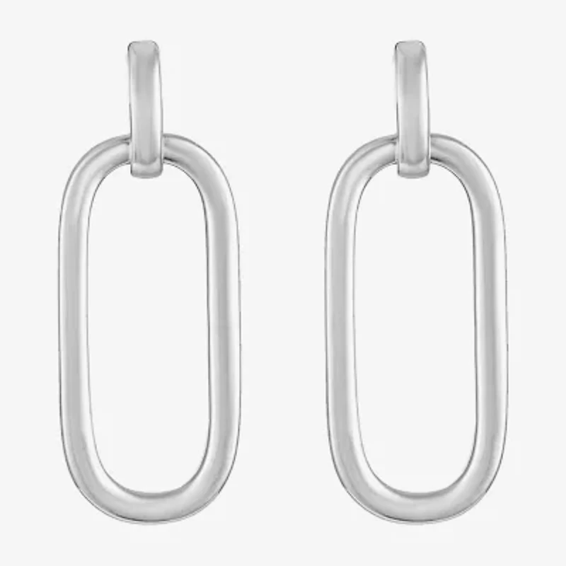 Liz Claiborne Doorknocker Womens Hypoallergenic Drop Earrings
