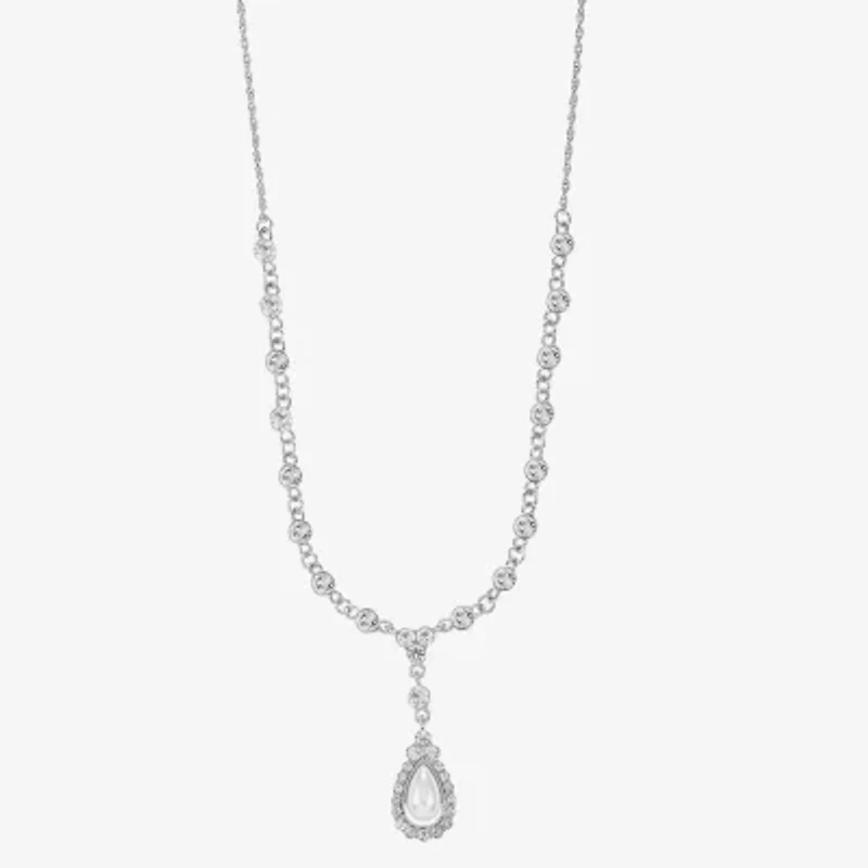 Monet Jewelry Timeless Womens Glass 17 Inch Y Necklace