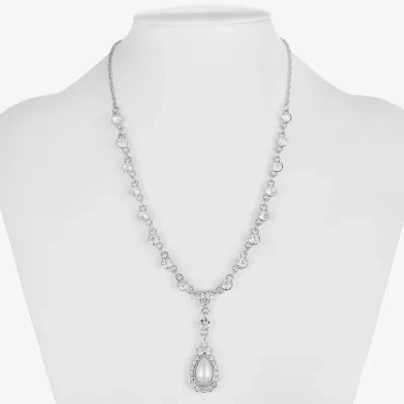 Monet Jewelry Timeless Womens Glass 17 Inch Y Necklace