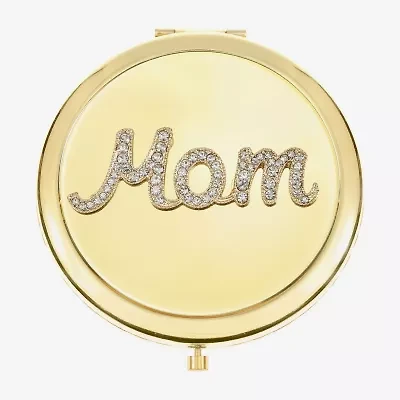 Monet Jewelry Mom Gold Tone Compact Mirror