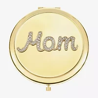Monet Jewelry Mom Gold Tone Compact Mirror