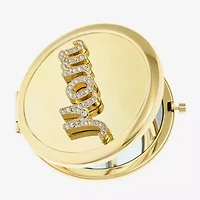 Monet Jewelry Mom Gold Tone Compact Mirror