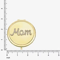 Monet Jewelry Mom Gold Tone Compact Mirror