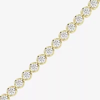 (I1/H-I) Womens 3 CT. T.W. Lab Grown White Diamond 10K Gold 7.25 Inch Tennis Bracelet