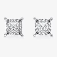 (I / I1) 2 CT. T.W. Lab Grown White Diamond 10K White Gold Stud Earrings