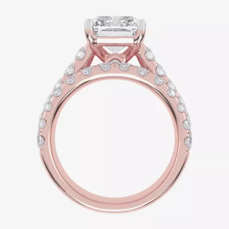 G-H / Vs2-Si1) Womens 7 Ct.T.W. Lab Grown White Diamond 14K Gold Side Stone Bridal Set